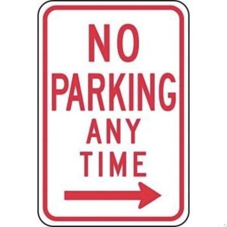 Accuform PARKING SIGN NO PARKING ANY TIME FRP714RA FRP714RA